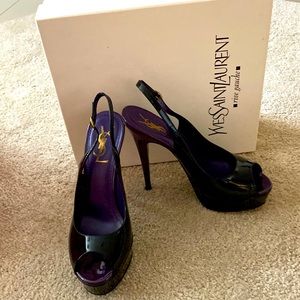 YSL Tribute Too 105 SGBK Vitello Vernice Soft Nero